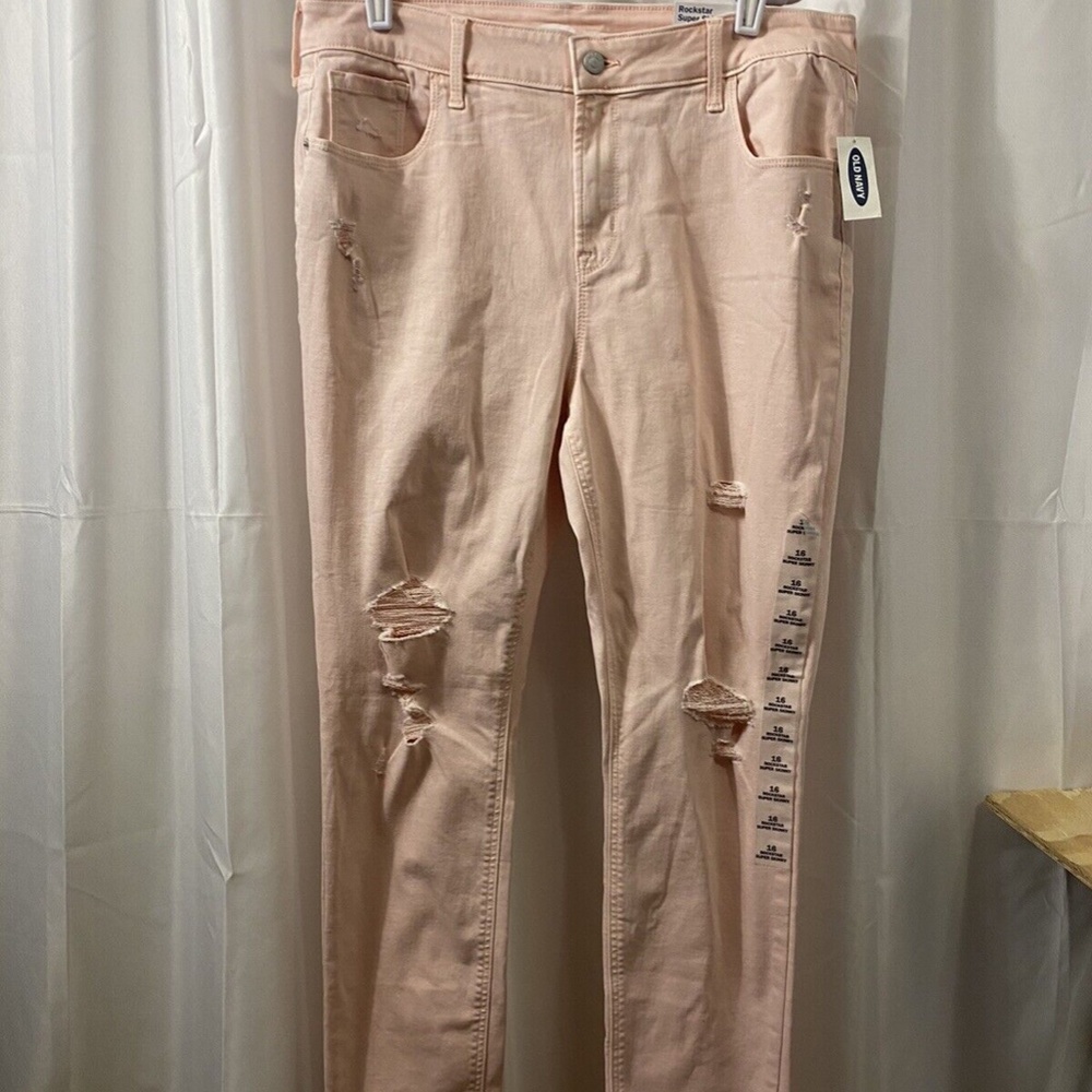 Old Navy rockstar super skinny size 16 distress jeans new with tags